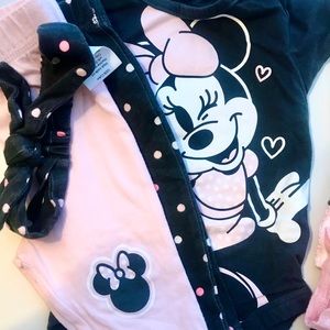 Minnie Mouse onesie 7 piece bundle